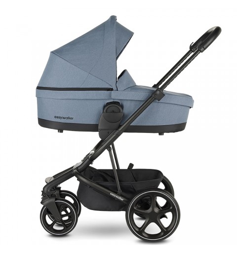 Easywalker Harvey 3 - elegancki wózek wielofunkcyjny, zestaw 2w1 z opcją 3w1 i 4w1 | Steel Blue